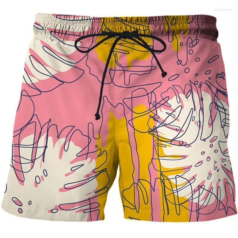 Pantaloncini da uomo Men's Funny Mens Graffiti Art Board Stampato in 3D Summer Beach Masculino 2022 Costume da bagno Quick Dry da donna Short Homme