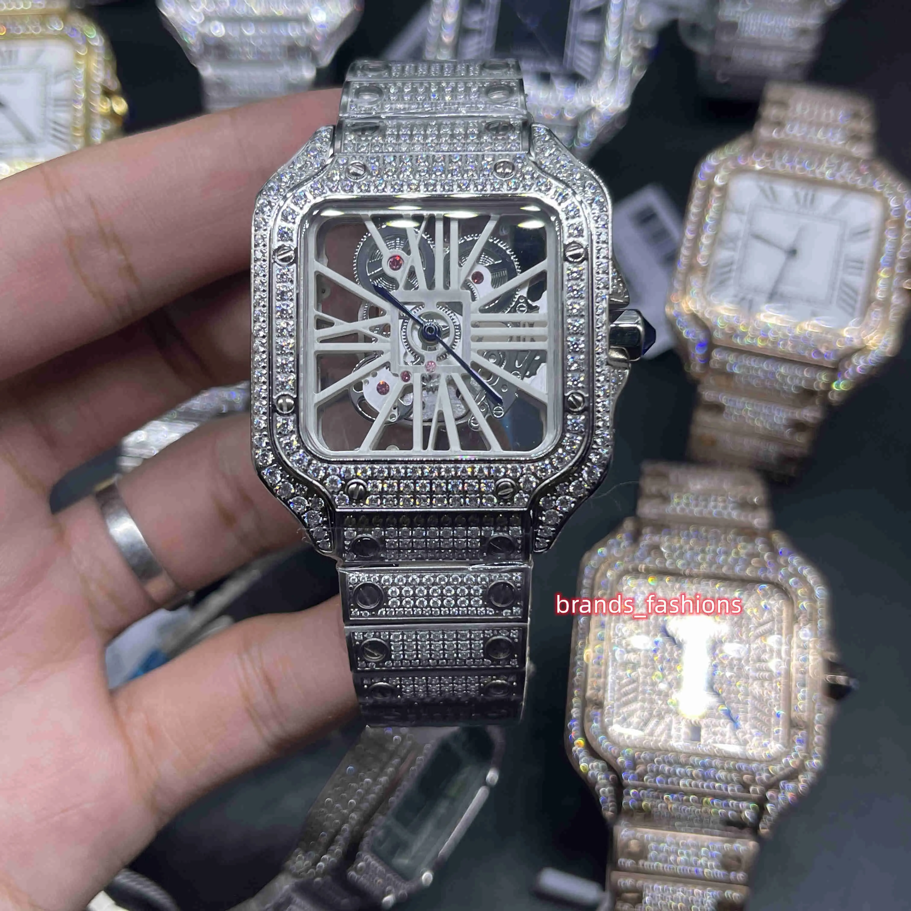 Forsining Orologio Automatico Uomo Scheletrato – Vetro Trasparente, Meccanico A Carica Automatica, Cinturino In Pelle, Elegante E Impermeabile