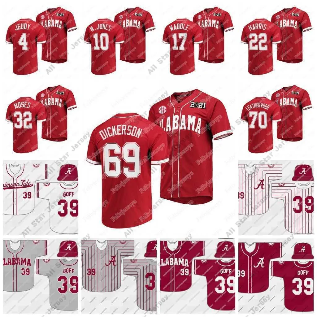 Save Big on Bulk Alabama Baseball Jersey Alabama Basketball Jersey Style  Baseball Jersey Collegiate Team Replica, Lightweight Athletic Material,