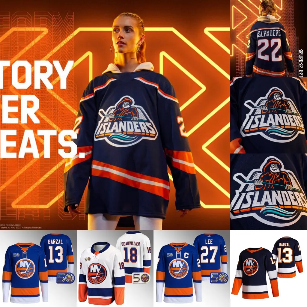 Brock Nelson Islanders 2022 23 Reverse Retro Jersey 50 Jarig Jubileum New York Anthony