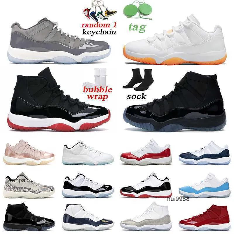 2023 Мужчины Женщины 11 11S Баскетбольная обувь Sports Cool Grey Bright Citrus Concord 45 Sutdoor Mens Trainer Размер 5,5-13 Джордам Джердон