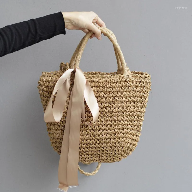 Evening Bags Designer Sac &agrave; Main Bandouli&egrave;re Femme Straw Tote Bag Bolso Verano Woven Basket Schoudertassen Shoulder