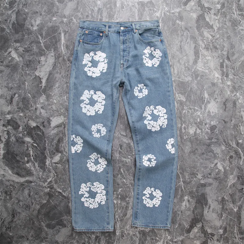 Pants High Street Jeans Print High-quality 1 Men's Women's Vintage