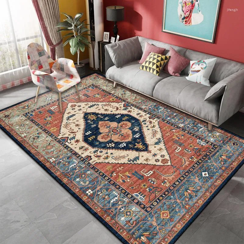 Carpets Persian Style Carpet Livingroom Nordic Bedroom Sofa Coffee Table Morocco Rug Study Room Floor Mat Home Decor Vintage Rugs