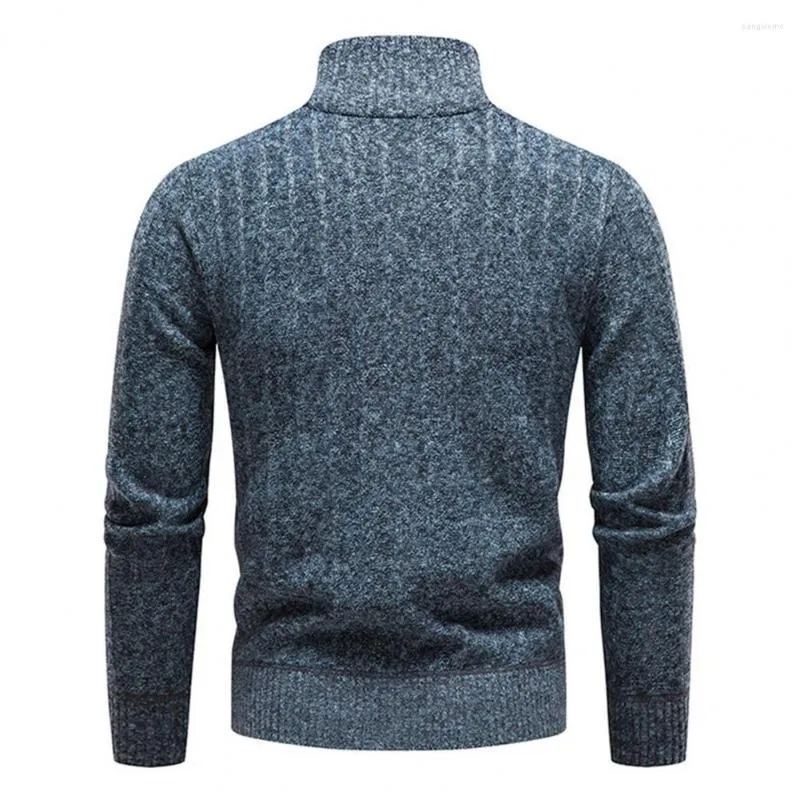 Herentruien Comfortabele gestreepte textuur Anti-pilling Pure Color Men Sweater Kleding