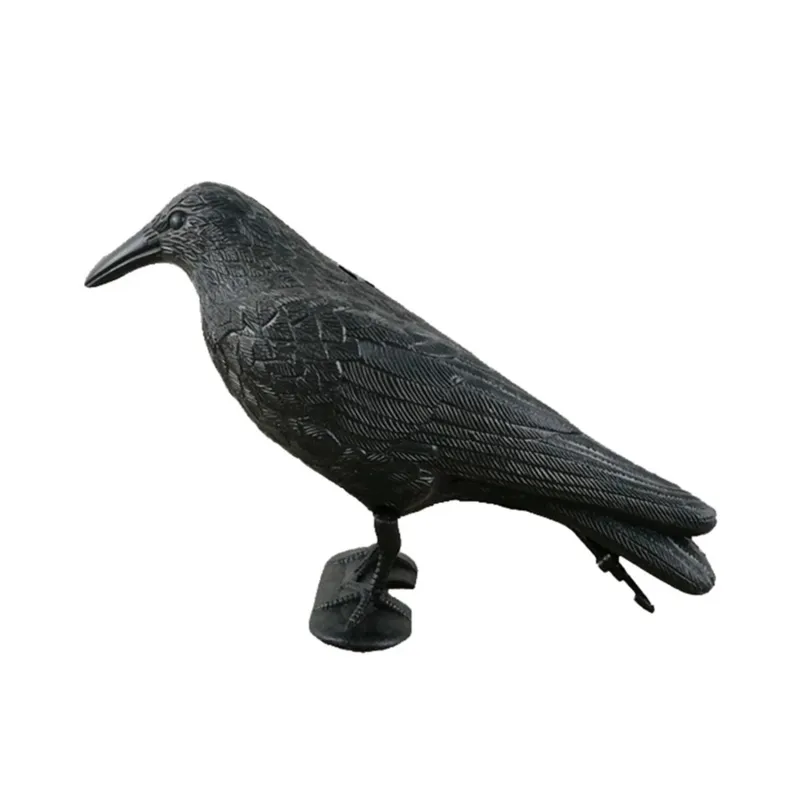 Corbeau noir oiseau artificiel fournitures de jardin décoration décoration extérieure 1223464
