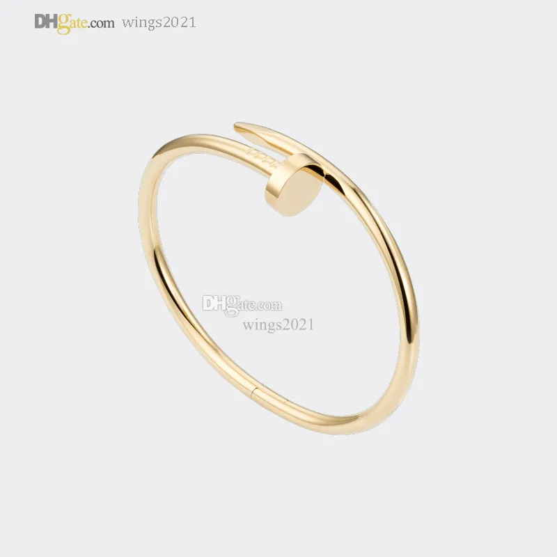Bangle Classic Nail Bracelet Carti Bracelets Designer For Women/Men Gold Bracelet Luxury Jewelry Titanium Steel Gold-Plated Never Fade Not Allergic 21417581