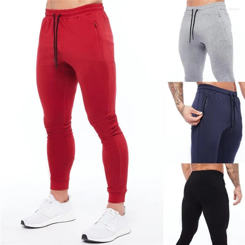 Мужские брюки 2022 Мужчины бегают повседневную фитнесу спортивную одежду.