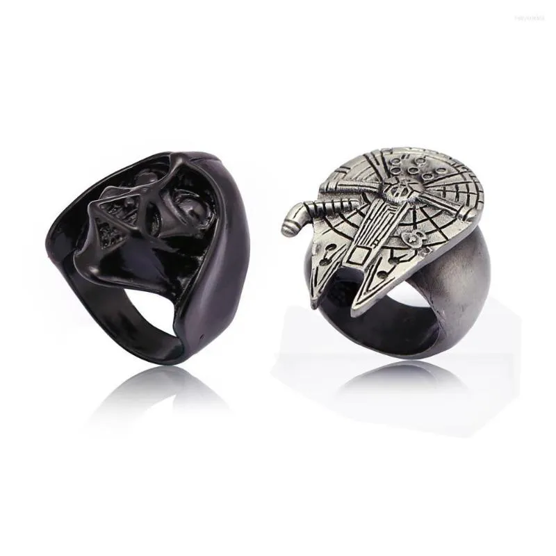 Klaster Rings Star Star Classic Symbol Symbol MEAT MEALD FIDZE FILM PUNK JEADLY FOR WOMEN MĘŻCZYZNA Prezenty Rozmiar 9