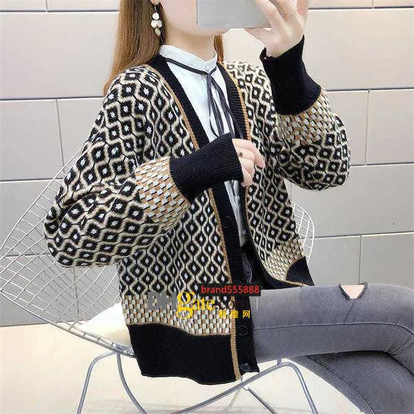 Womens luxury embroidery Cardigan Cashmere 7 Colors Streetwear comfortable Knitted size autumn sweater print