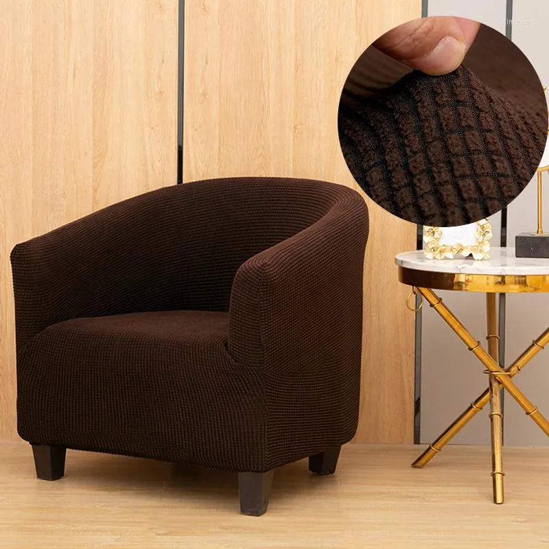 Pokrywa krzesełka rozciągające pluszowe klub spandeksu okładka fotela sliźniacza stała kolorowa kraciona sof