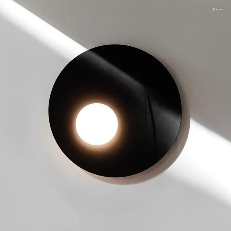 Plafonniers Style nordique minimaliste lampes LED chambre salon lumière intérieure Ultra-mince couloir allée luminaires