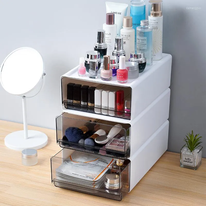 Idesign Deep Drawer Bin Desktop Drawer Box Square Transparent Book Pen