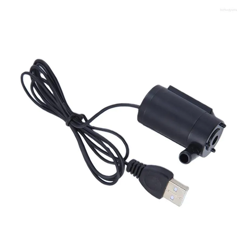 Acessórios de bombas de ar dc 5V USB BONDO DE MOTOR DE RUÍDO DE RUÍDO DE BAIXA BOMBA DE MOTOR120L/H MINI MICRO SUBERMERSÍVEL BOMBA DE DIY KIT INI Aquário Tank