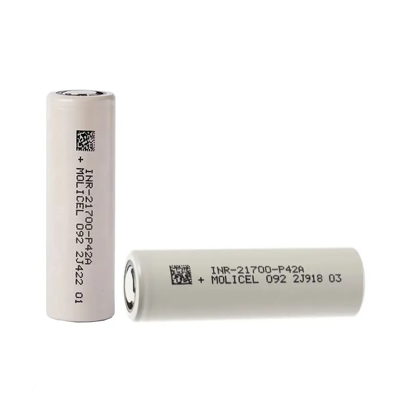 Batteries Moli 21700 P42A 4200mah 20A Batterie rechargeable à décharge maximale au lieu de 20700 ou 18650 pour boîte de vaporisateur de jouets électroniques Mod
