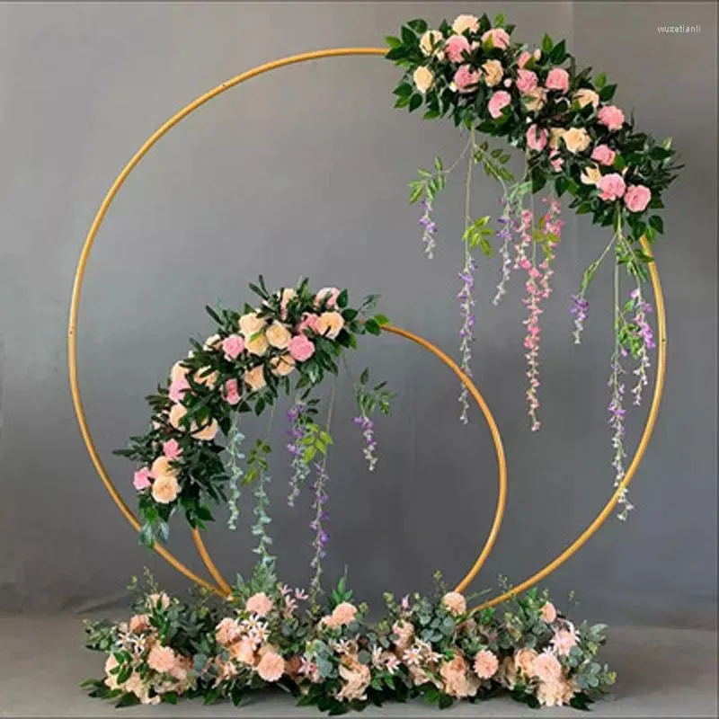 Party Decoration DZ Wedding Balloon Flower Arch Background Frame Stand Birthday Baby Shower Round Circle Backdrop