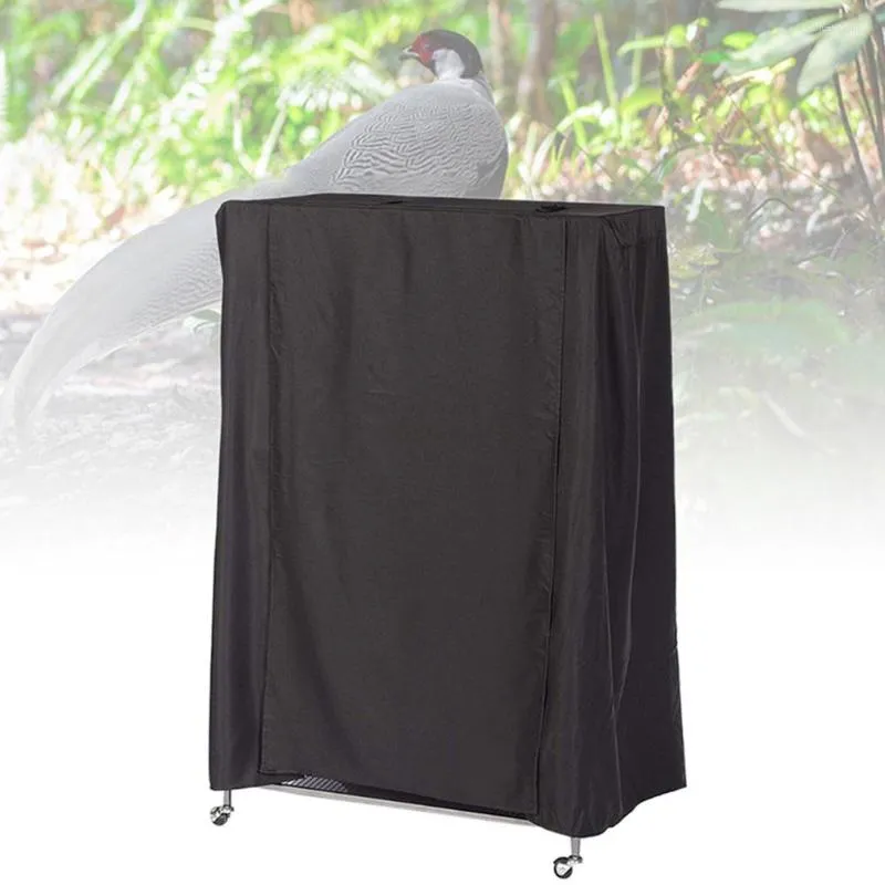 Autres fournitures d'oiseaux Black Pet Birdcage Suncreen Tissu de protection anti-poussière Parakeet Sunshade Couverture Accessoires respirants