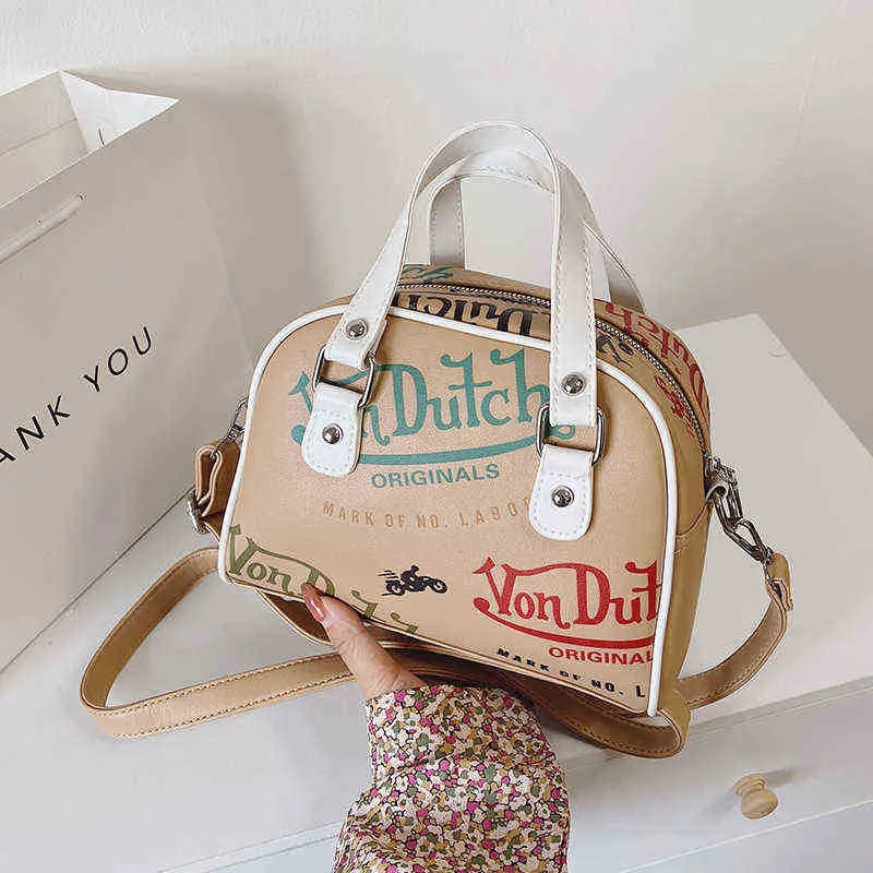 Shopping Bag Women Designer Ladie Crossbody Graffiti Wallet And