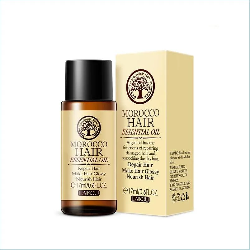 Shampoo conditioner laikou 17 ml haarverzorging Marokkaanse pure argan etherische olie voor droge haren mtifunctionele vrouw zorgt voor producten drop de dhera