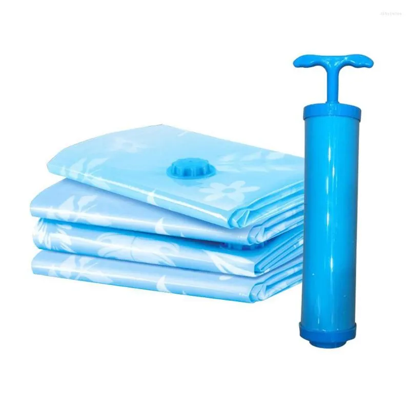 Clothing Storage Vacuum Bag Home Organizer Transparent Border Foldable Clothes Seal Compressed Travel Saving Space Bags Package