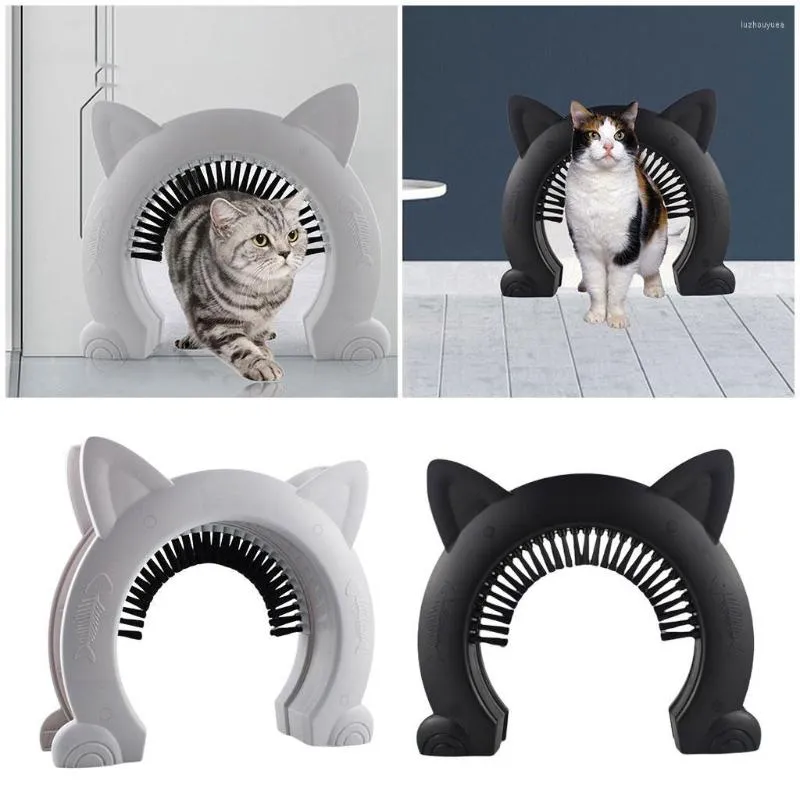 Chat transporteurs porte animal de compagnie avec vis Kitty intérieur trou passe pour chats caché litière chambre accès jouet accessoires brosse