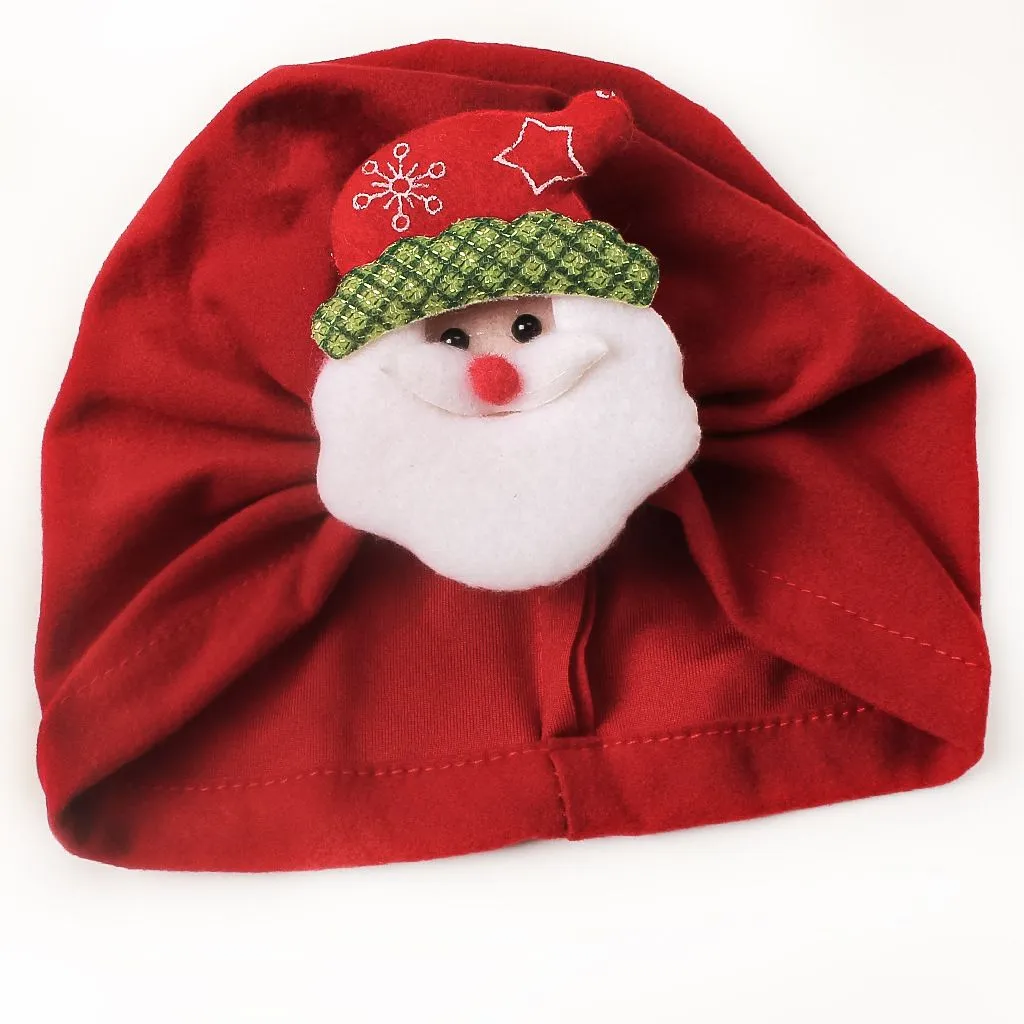 Gorro de Navidad para niños, gorro de Papá Noel de alce de dibujos animados para niñas pequeñas, gorros de turbante indio, gorro suave, gorro de calavera, gorros para niños