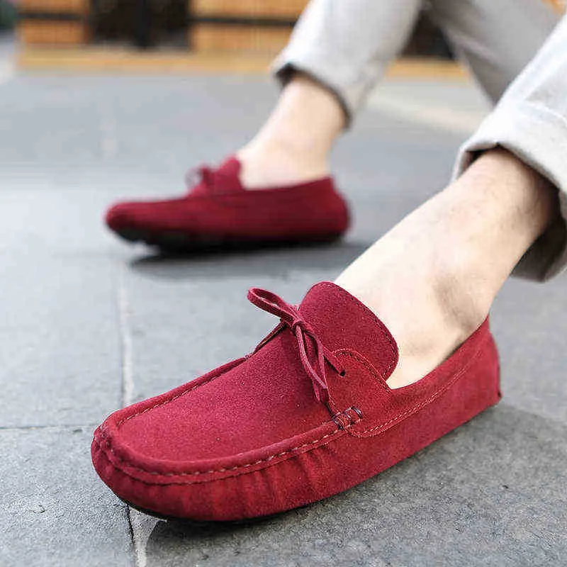 Dres Shoe Marka Erkekleri Orijinal Deri Ayakkabı İnek Süet Siyah Kadın Loafer Moccasin Sürüş İtalyan Tasarımcı 220723