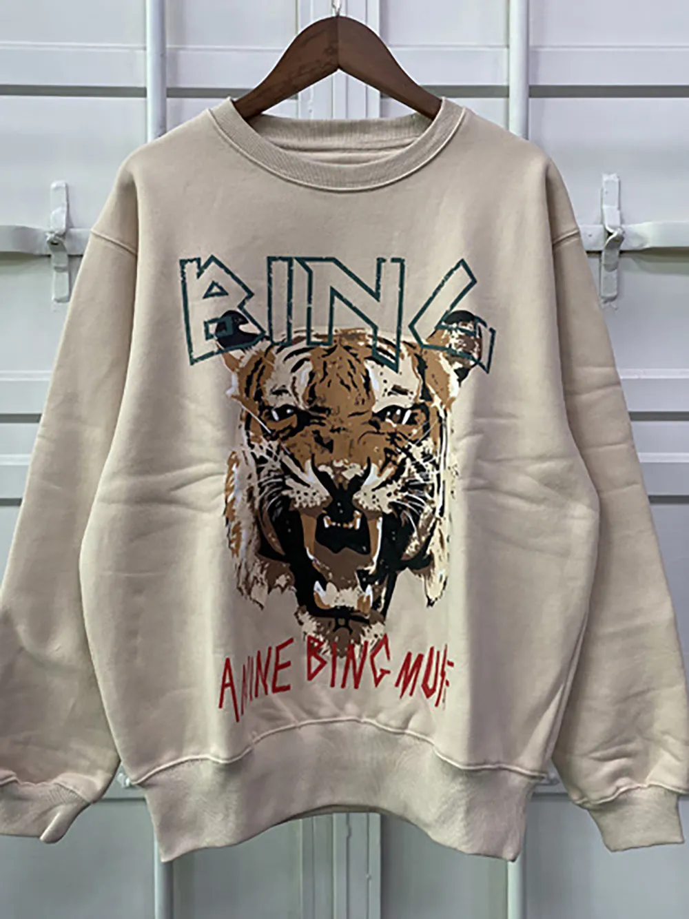 Womens Hoodies Sweatshirts Working Tiger Head Bing Digital Graphic Print Women Sweatshirts Fleece Cotton Female Pullover Casual Classic Lady Top 221104SNCF