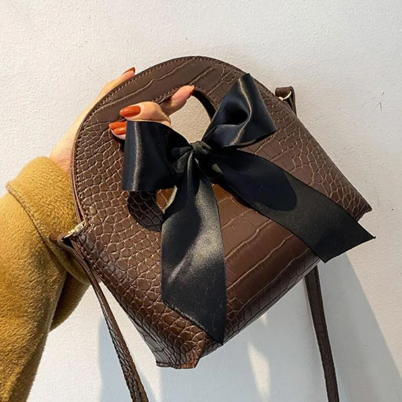 Umhängetaschen Krokodilmuster Quadratische Einkaufstasche Hochwertige PU-Leder Damen Designer-Handtasche Vintage