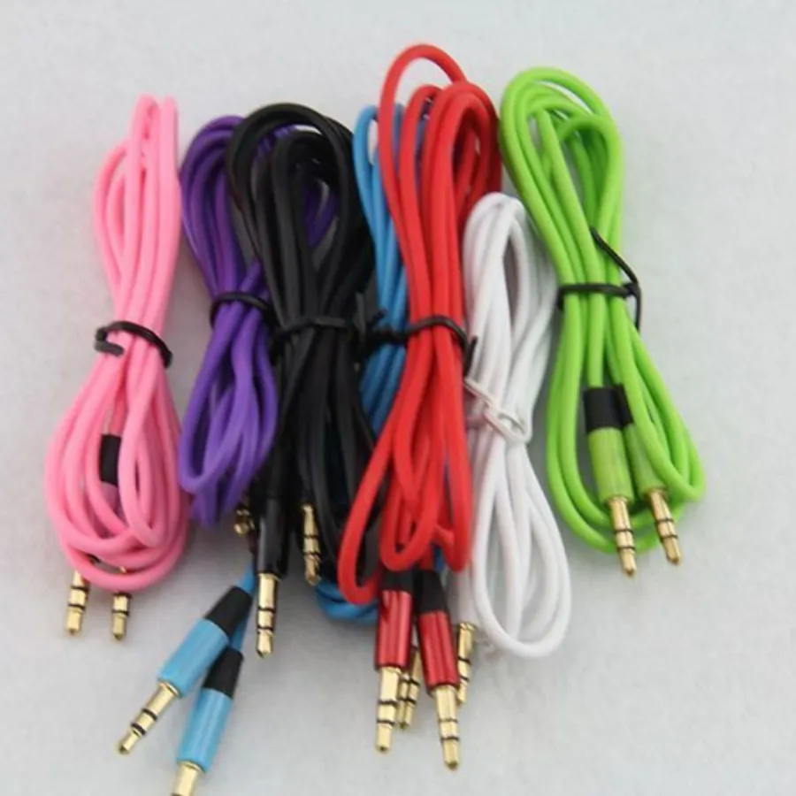 1.2M Jack 3.5mm Audio Cable Stereo Car Aux Cord Headphone Extension Wire Line For Mobile Phone MP3 Headset Speaker