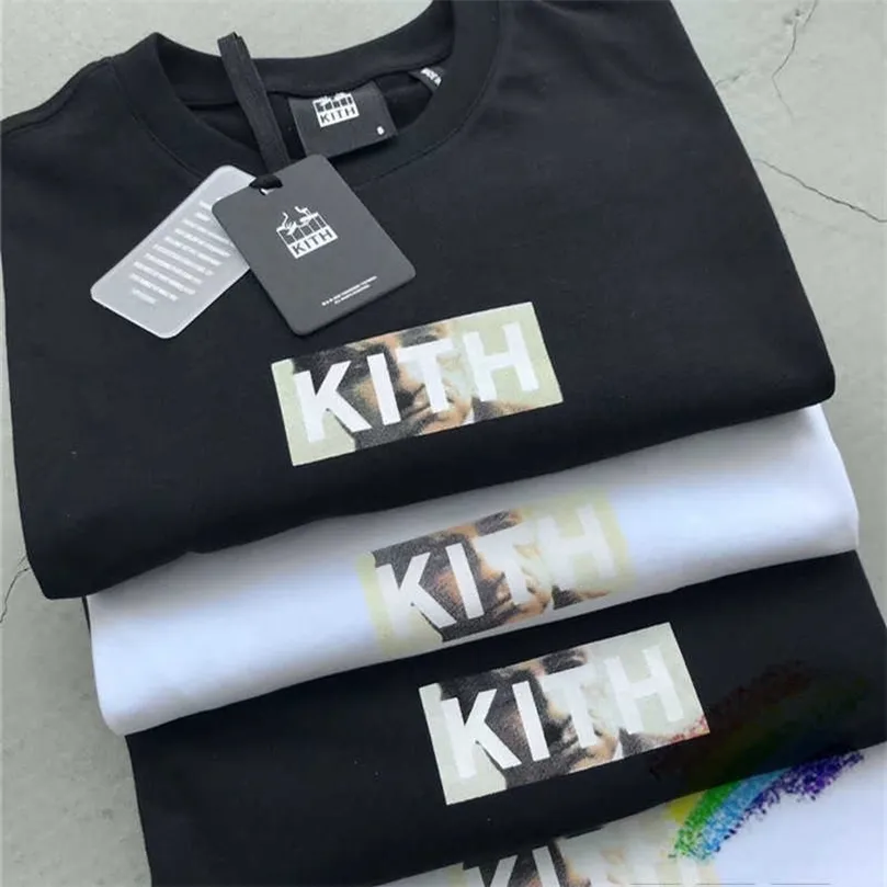 Kith Godfather Tam camiseta Mulheres 1 1 Top de alta qualidade Tees Hip-Hop Kith T-Shirt T200420