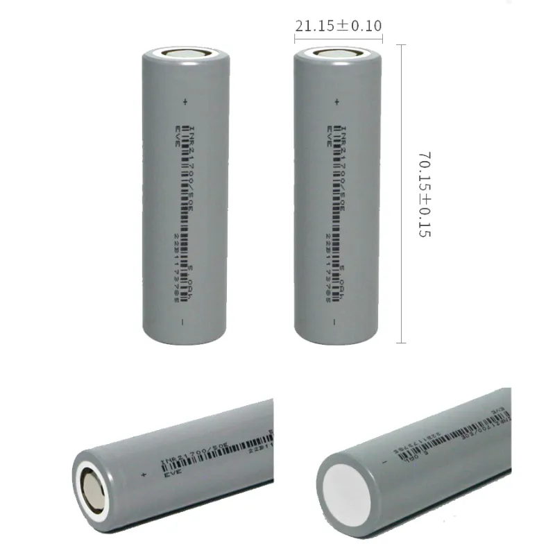 Original EVE 21700 Rechargeable Battery 5000mah 15A High Discharge Batteries