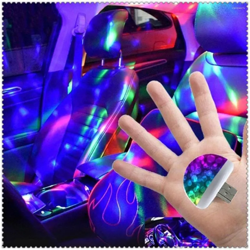 Interi￶rdekorationer Multi Color USB LED-bilbelysningssats f￶r 6-serien E63 E64 F06 F12 F13 M6 1 E81 E82 E87