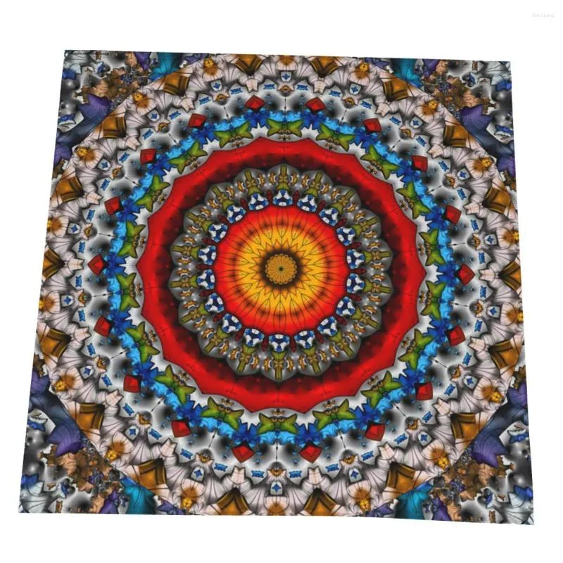 Bordmattor Mandala 8Customized 50 50 cm polyestertyg som serverar skål Kök servettkläder för hemmet