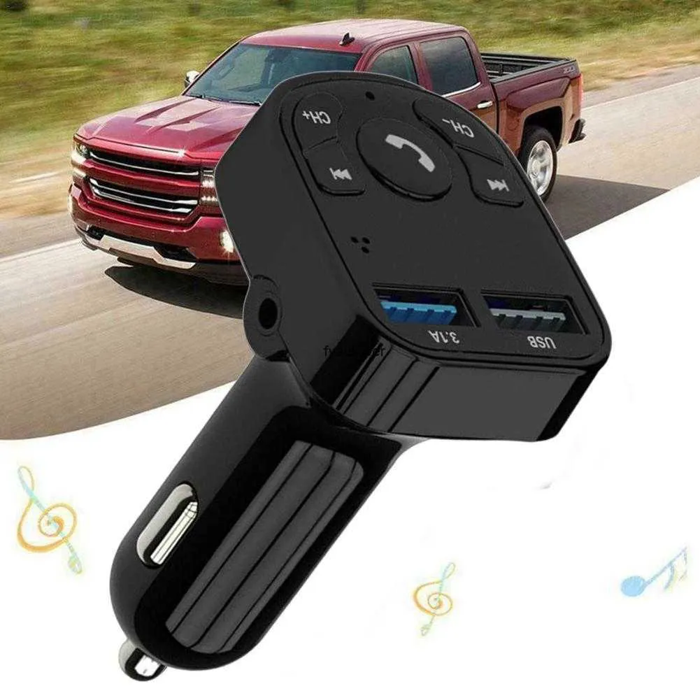 USB-Ladegerät, Auto-FM-Transmitter, kabellose Freisprecheinrichtung, Bluetooth 5.0-Audioempfänger, Auto-MP3-Player, 3,1 A, Dual-USB-Schnellladegerät, Autozubehör