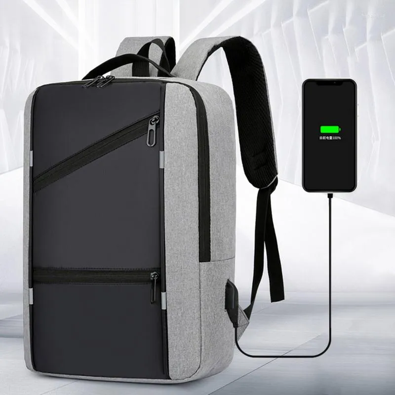 Backpack Men Waterdichte Business USB School Backpacks Laptop Grote capaciteit Bagpacks voor Back Pack Bags Bookbag