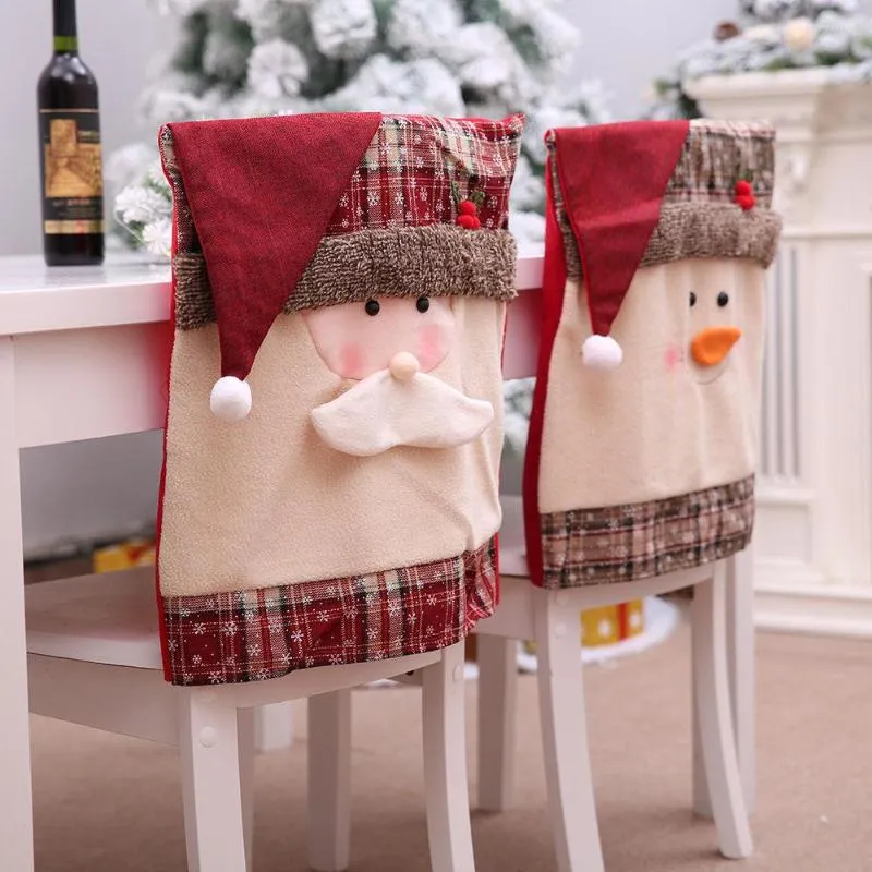 Christmas Christmas Chair Covers Kmart Santa Claus And Snowman Decorations For Home Dining Office Banquet Table From Luzhouyuea 14.34 DHgate.Com