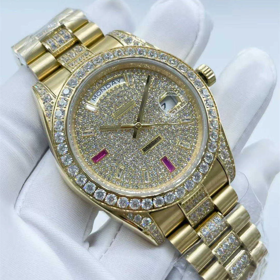Zegarki damskie zegarki na rękę luksus Digner Classic Fashion Automatyczne zegarek rozmiar 41 mm szafa szklana wodoodporna pasek z diamentem w środku a