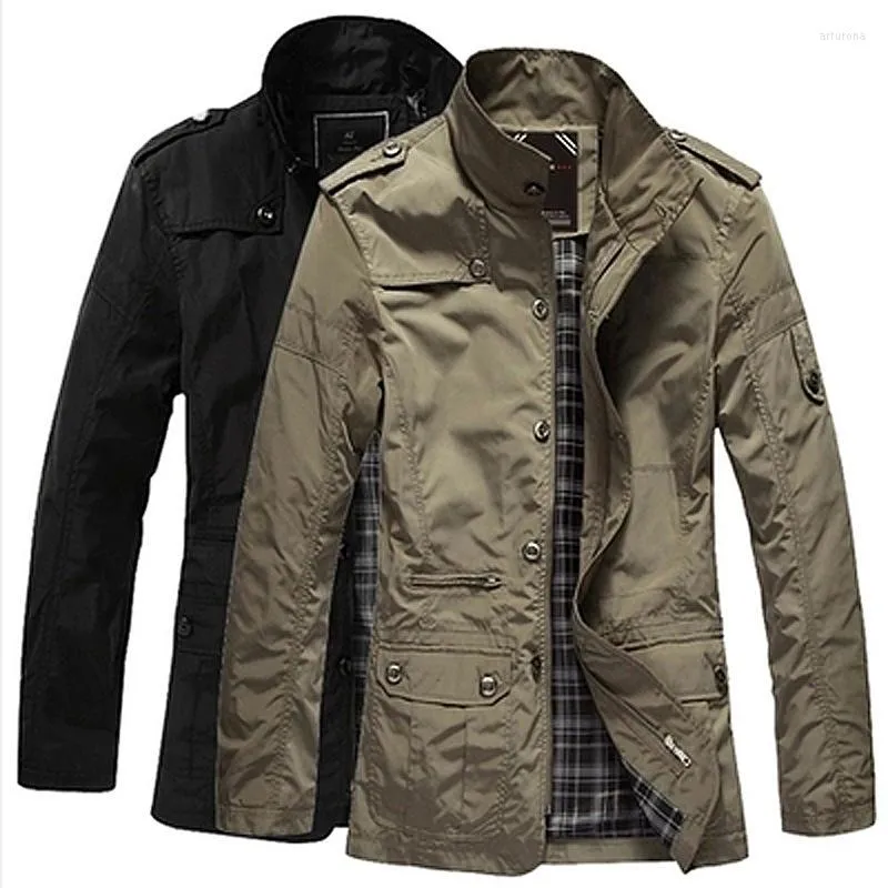 Men's Jackets Men's Autumn Brand Polo Winter Warm Mens And Coats Outwear Waterpr Collar Overcoat Nice Clothes Plus 4xl 5xl