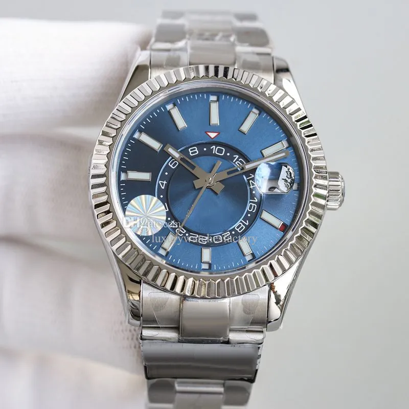 Модные мужские дизайнерские часы автоматическое механическое движение 42 -мм стальной циферблат многофункциональные часы водонепроницаемые наручные часы Montres de Luxe Classic Style
