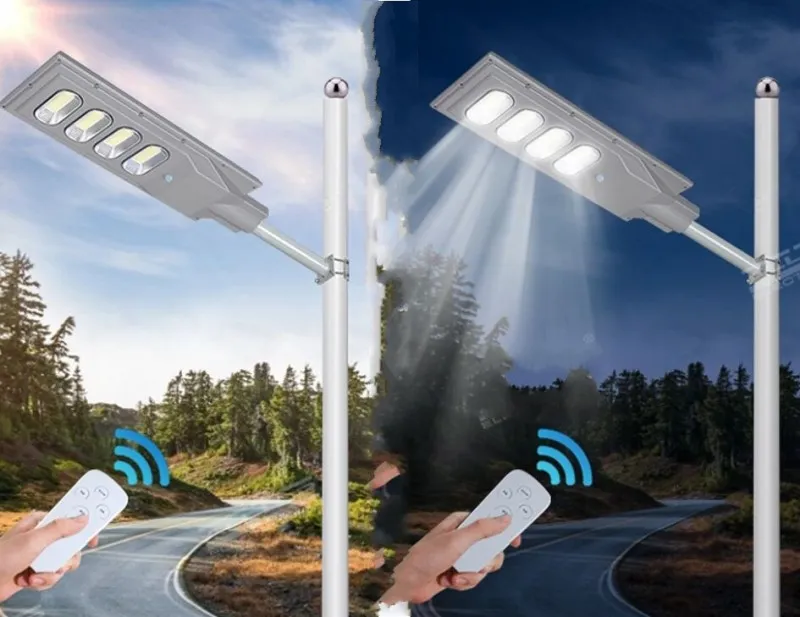 Super krachtige Solar Street Light System Motion Sensor IP65 30 60 90 120 150 W All in ￩￩n LED