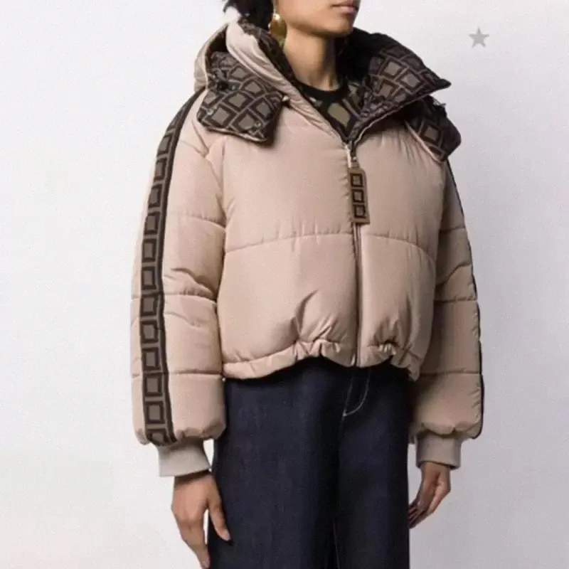 Womens Jacket Fendi Parkas Fendy Down Coats Classical Windbreaker