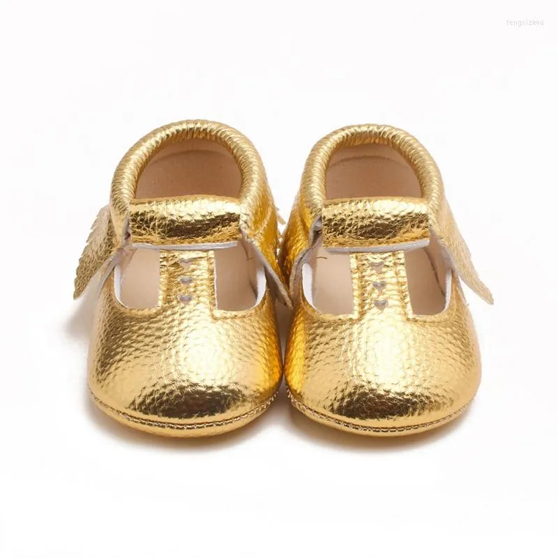 First Walkers Baby Shoes Toddler Handmade Walking Ly Moccasins Fringe Anti-slip Soft Sole Crib PU Leather Boots Sneakers