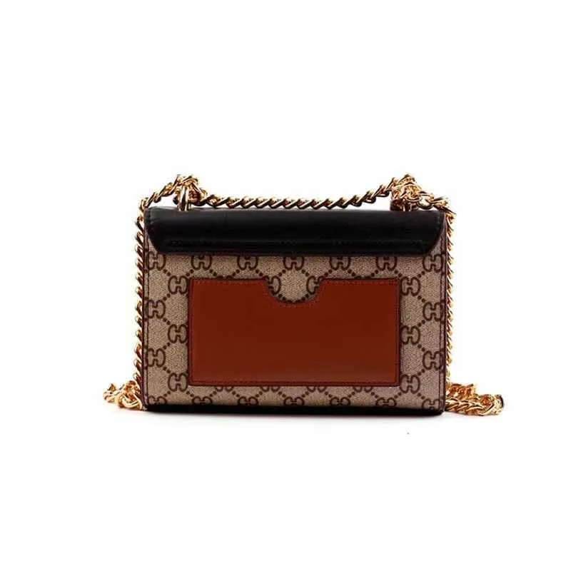 Cheap Purses Clearance Leather Collage Flap Chain Buckle Small Square Women s Online sales70 Off