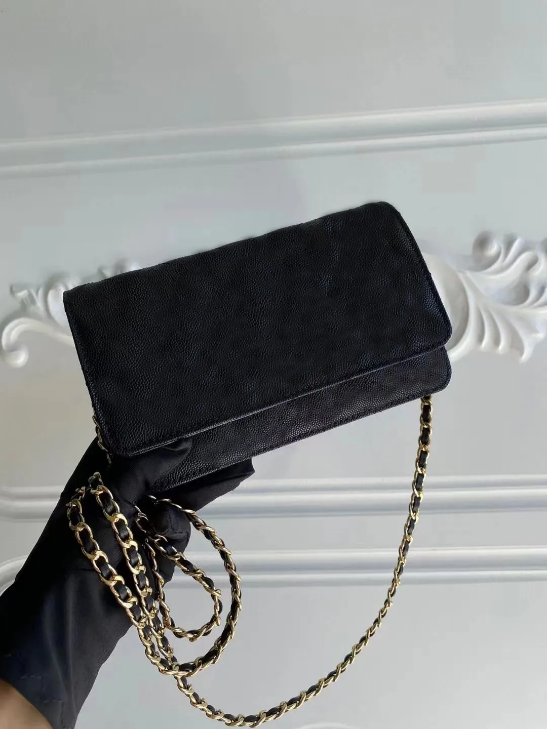 NEU mit Box-Staubbeutel Designer-Taschen Handtasche Geldbörsen Damenmode Clutch Geldbörse Kette Damen Luxus Umhängetasche #333888