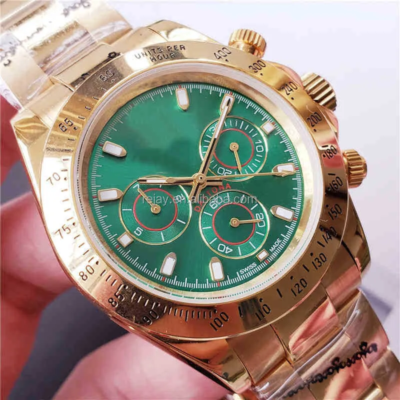 Orologio da uomo di qualità di lusso automatico impermeabile in acciaio inossidabile dorato movimento meccanico moda Relogio Automatico