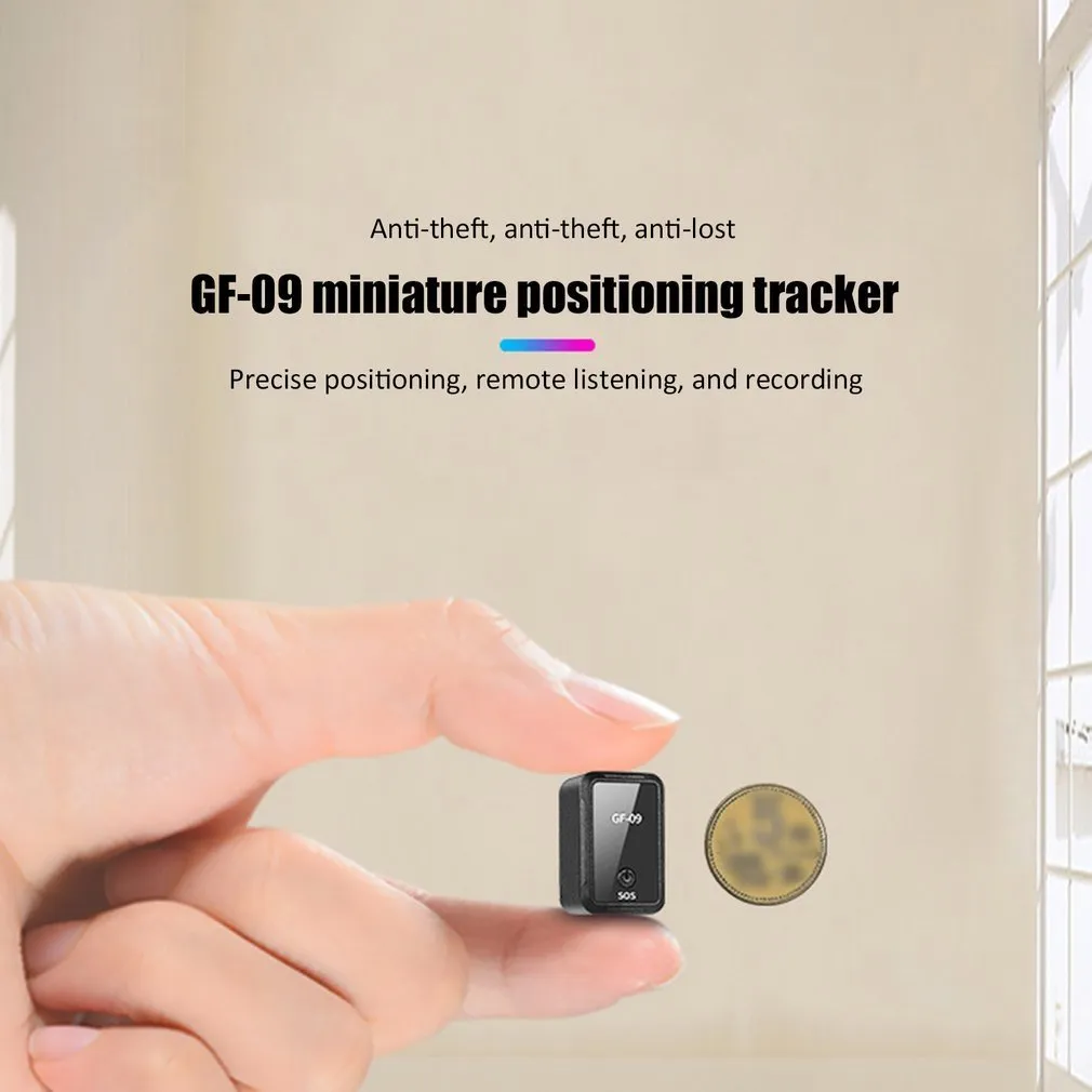 GF09 Mini GPS Real Time Tracker For Car, Pet, And Antitheft Tracking