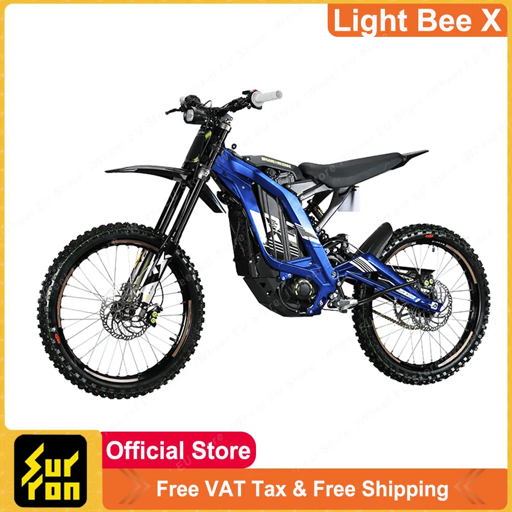 Sur-rron Light Bee X Electric Off-Road Pojazd elektryczny rower terenowy 60V 38,5AH Bateria Peak Peak 6000W górny moment obrotowy 250n.m 120 km przebieg