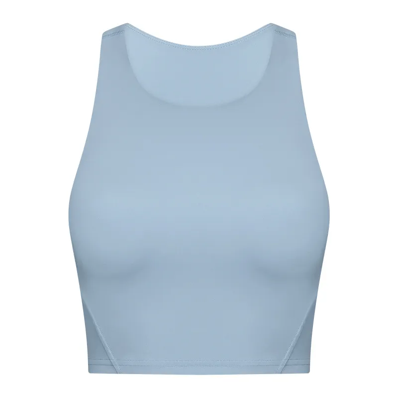 L 169 High Neck Tank Top Light Support Yoga Tops Quick Drying