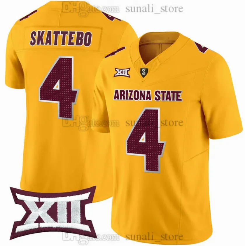 4 Cam Skattebo Football Jersey 2026 Mens Arizona State Sun Devils